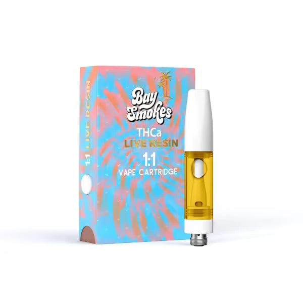 Bay Smokes 1 gram THCA Live Resin Vape Cartridge (2 for $60 just add to cart and save)